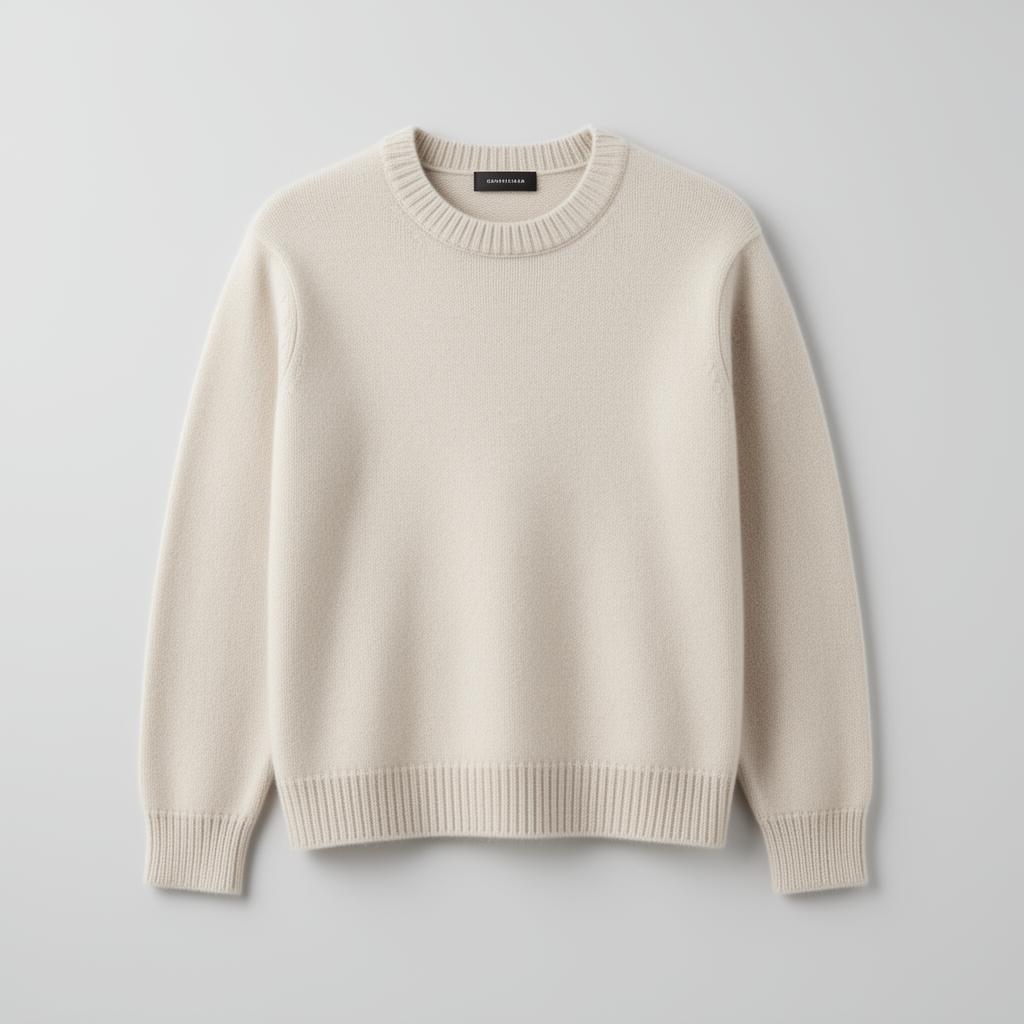 Cashmere Crewneck Sweater - Cream